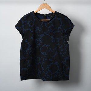 Marc by Marc Jacobs New Prussian Blue Multi Clarice Flower Top Extra Smal